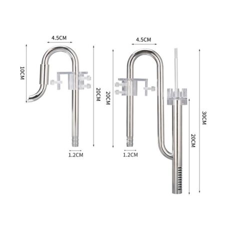 Noa-Scape Lily-Pipe Set Edelstahl Skim 13 mm